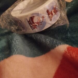 Festive Santa and Reindeer Sticker Roll BRAND NEW NEVER OPENED
